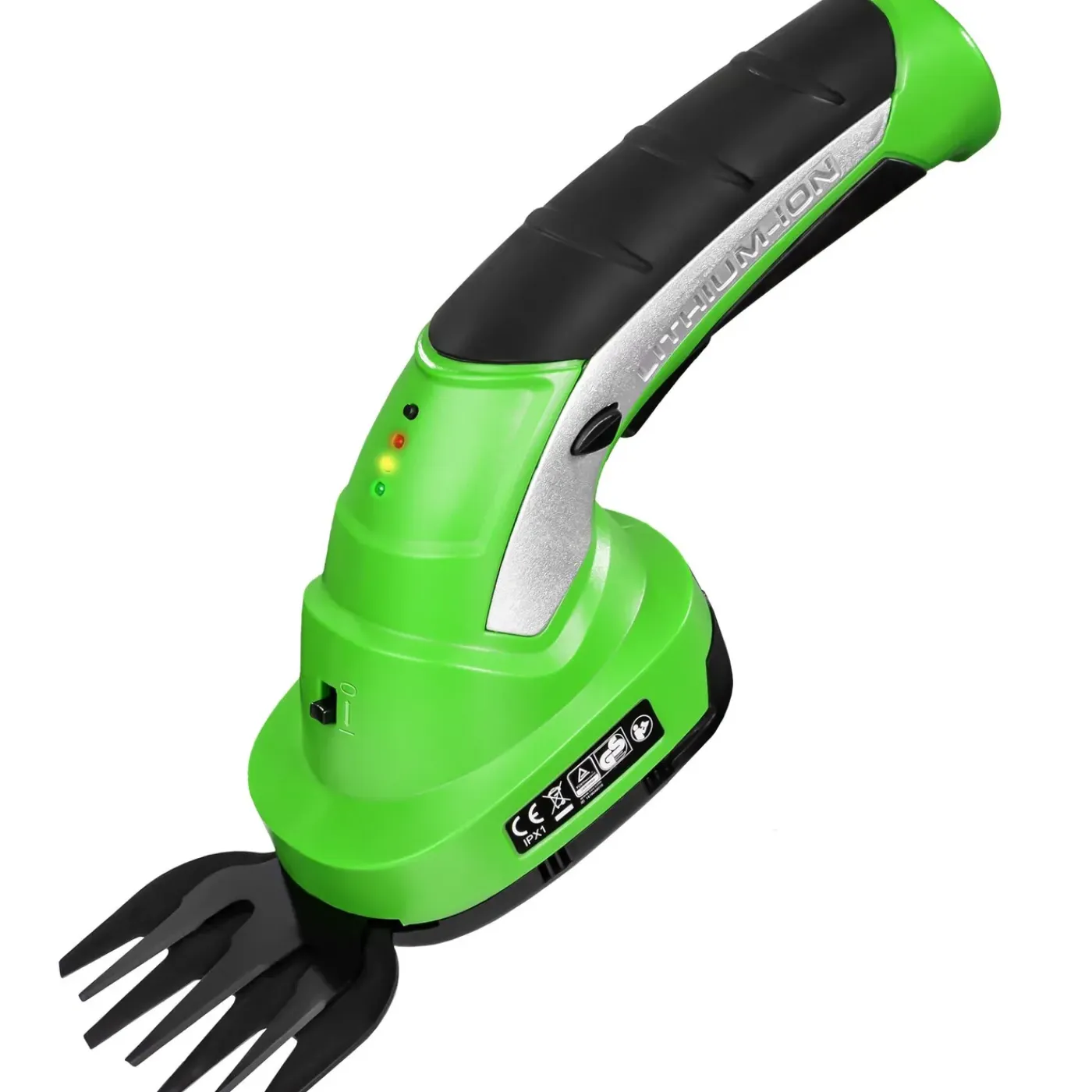 Tectake 2-in-1 Buxus- En Grasschaar Incl. Accu - Heggenschaar Met Ergonomische Telescoopsteel