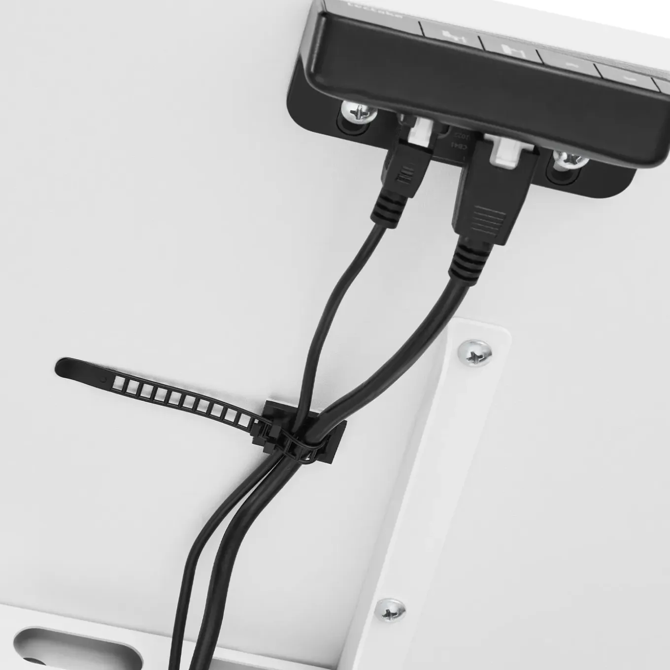 Tectake In Hoogte Verstelbaar Bureau - Elektrisch - 2 Niveaus - Wit - Geheugenfunctie