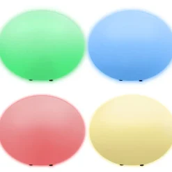 Tectake Kogellamp Luminous Eye, Led, Met Afstandsbediening, Wit