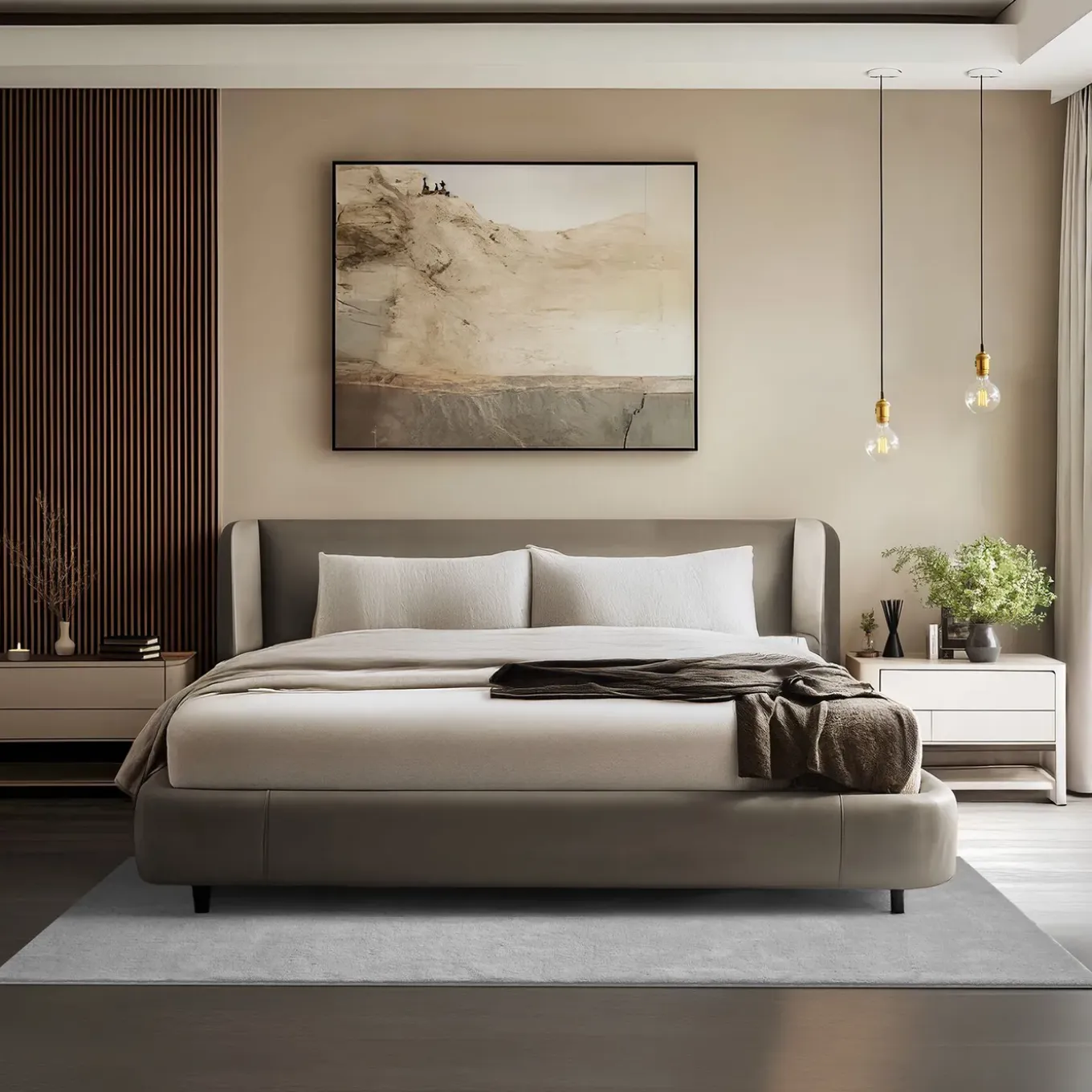 Tectake Kortpolig Vloerkleed Soft Zone, 140 X 200 Cm, Grijs