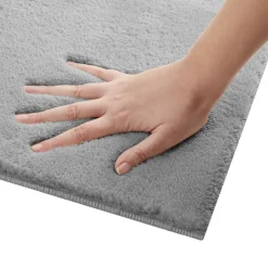 Tectake Kortpolig Vloerkleed Soft Zone, 140 X 200 Cm, Grijs