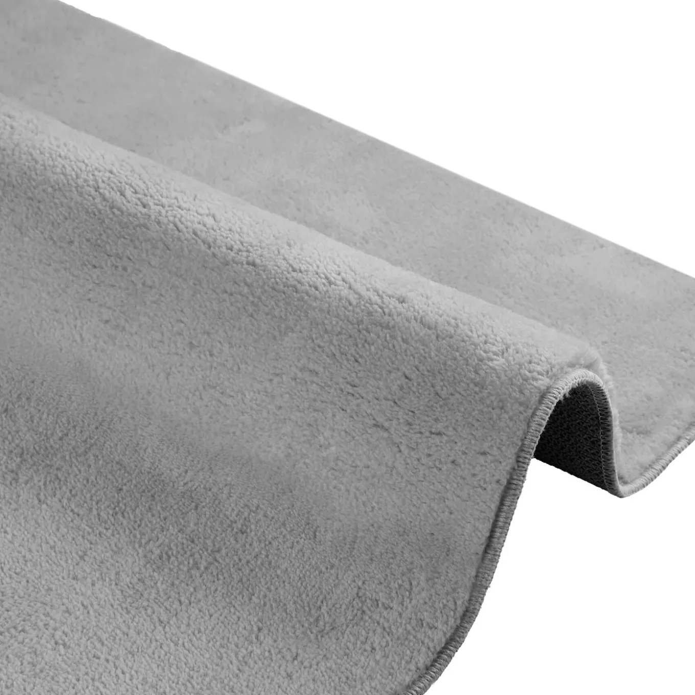 Tectake Kortpolig Vloerkleed Soft Zone, 140 X 200 Cm, Grijs