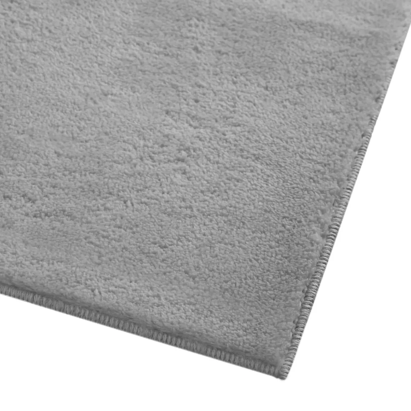 Tectake Kortpolig Vloerkleed Soft Zone, 140 X 200 Cm, Grijs