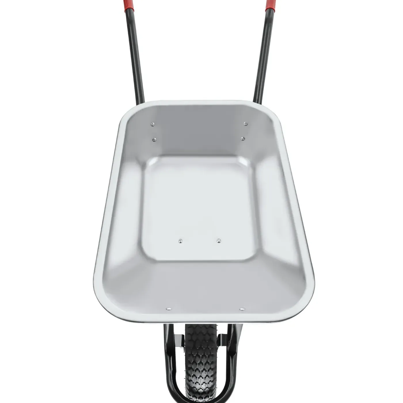 Tectake Kruiwagen - 100l - Verzinkt Staal - 250kg Draagvermogen - Tuinkruiwagen