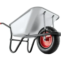 Tectake Kruiwagen - 100l - Verzinkt Staal - 250kg Draagvermogen - Tuinkruiwagen