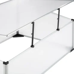 Tectake Kweekbak Van Aluminium Met Vergrendelbaar Dak - Transparant