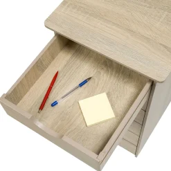 Tectake Ladekast Van Hout 65x36x40cm - Licht Hout - Eiken Sonoma