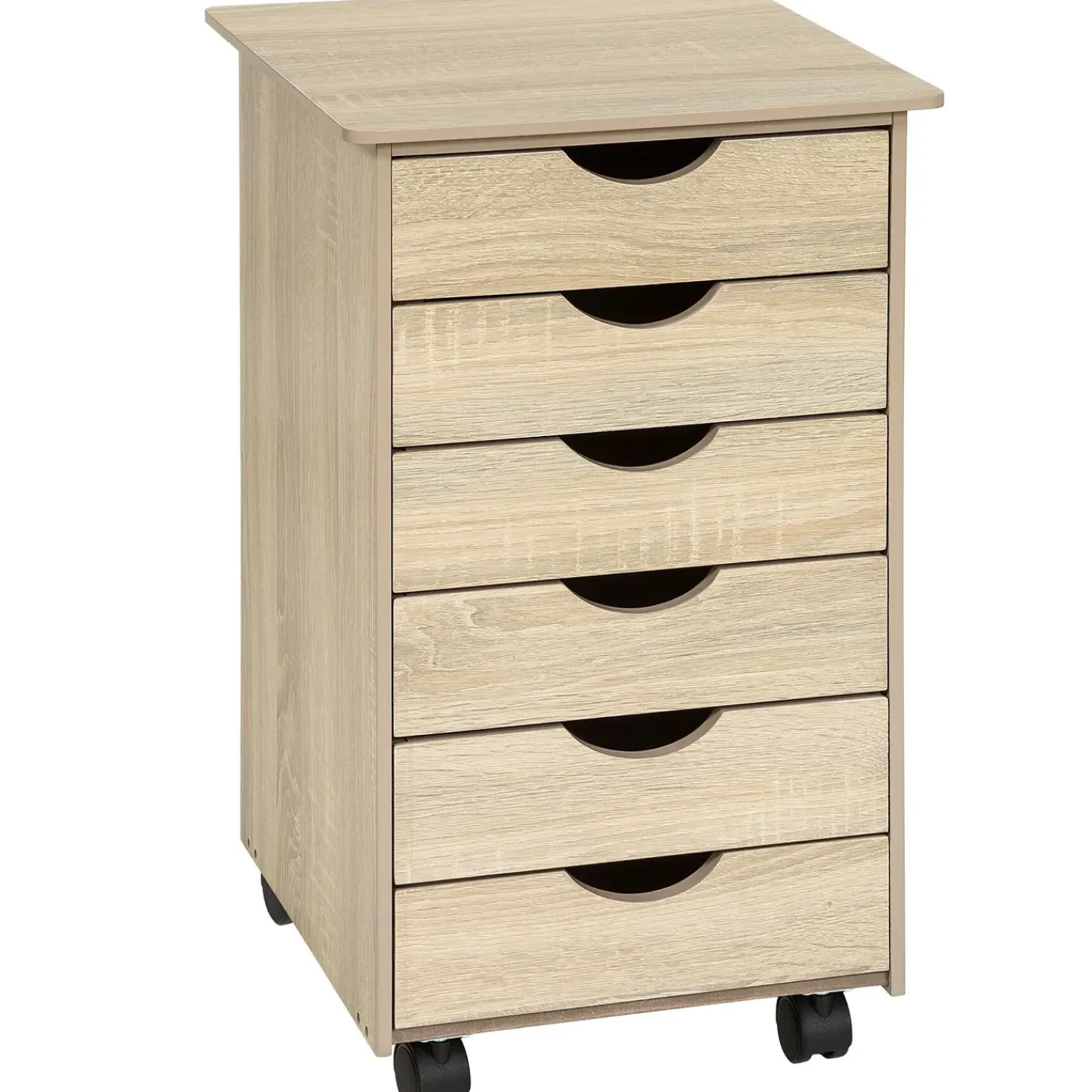 Tectake Ladekast Van Hout 65x36x40cm - Licht Hout - Eiken Sonoma