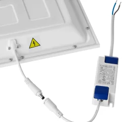 Tectake - Led-paneel Lucerna, Ultradun, Warmwit - Wit
