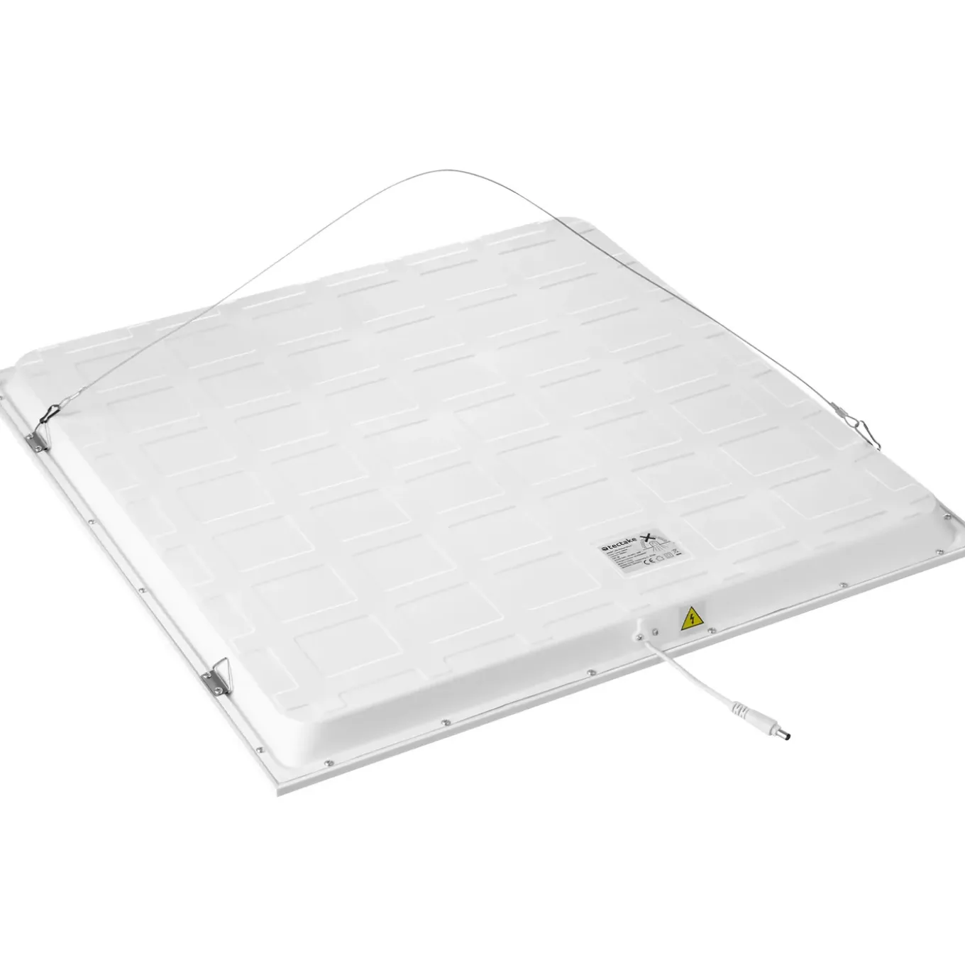 Tectake - Led-paneel Lucerna, Ultradun, Warmwit - Wit