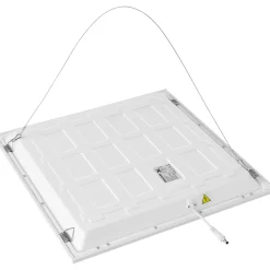 Tectake - Led-paneel Lucerna, Ultradun, Warmwit - Wit