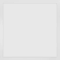 Tectake - Led-paneel Lucerna, Ultradun, Warmwit - Wit