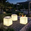 Tectake Lichtkubus Luminous Cube, Led, Met Afstandsbediening, Wit