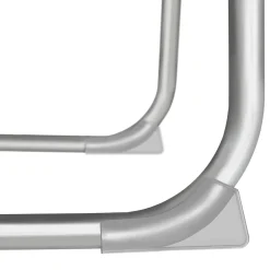 Tectake Ligbed met Zonnescherm - 4 Niveaus - Met Hoofdkussen - Ligstoel - Strandstoel
