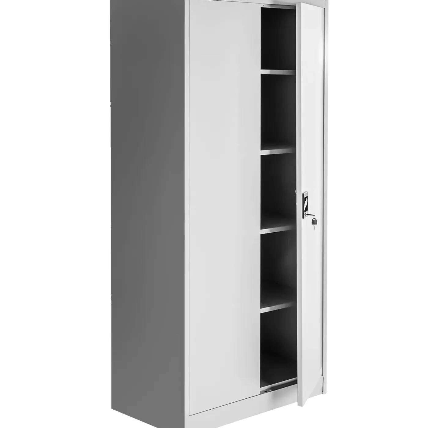 Tectake - Lockerkast - Afsluitbaar - 6 Vakken - Grijs - Gepoedercoat - 180x80x40 Cm