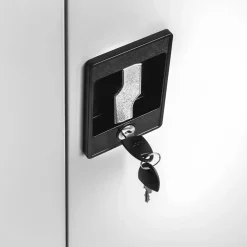 Tectake - Lockerkast - Afsluitbaar - 6 Vakken - Grijs - Gepoedercoat - 180x80x40 Cm