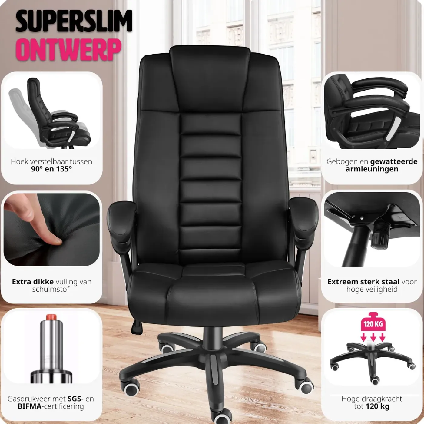 Tectake Luxe Directiebureaustoel