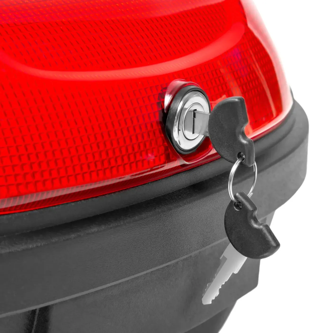 Tectake Motorkoffer Met Reflector - Inhoud Ca. 48 Liter - Zwart