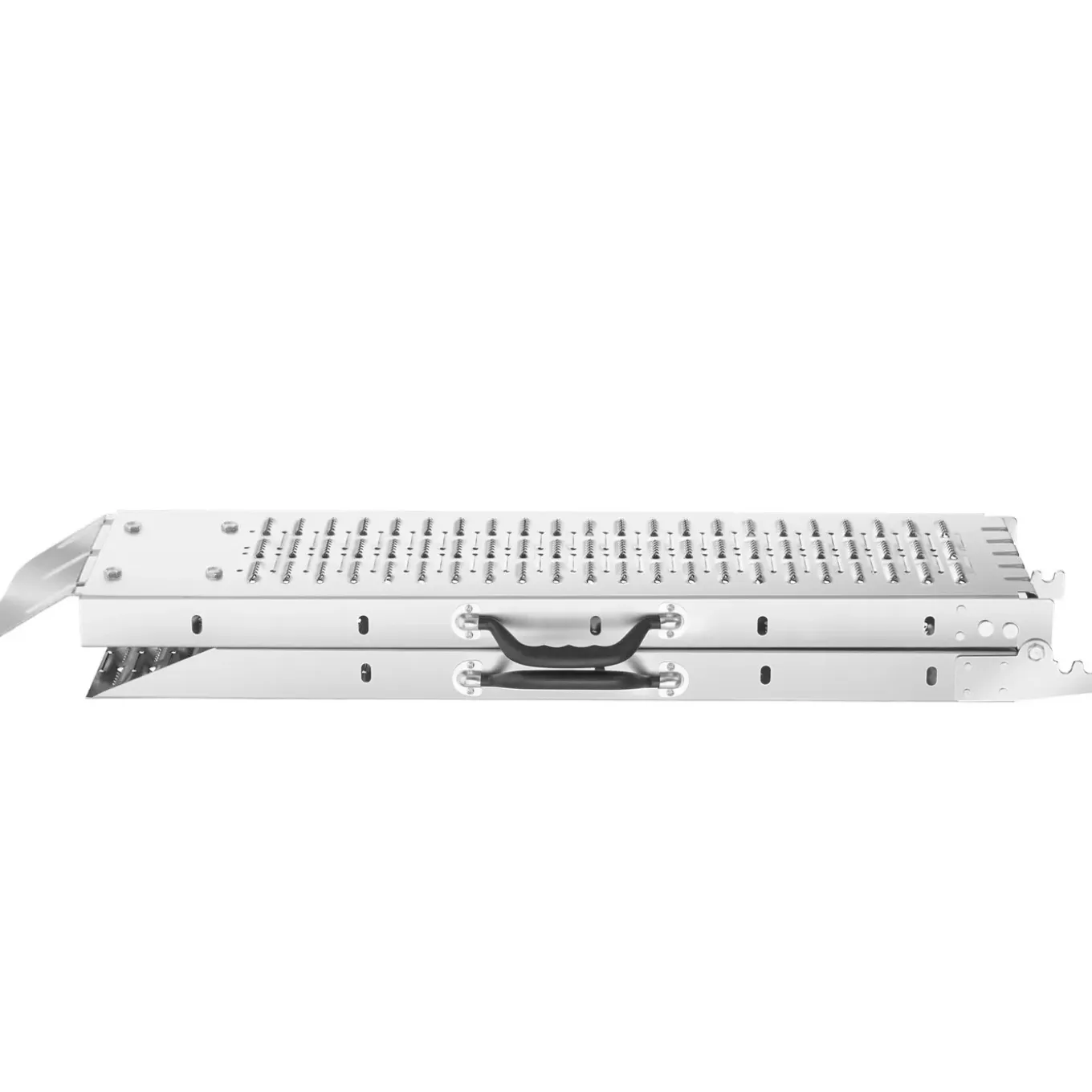 Tectake Oprijplaten - 2-delige Set - Inklapbaar - Antislip - Gegalvaniseerd Staal - Zilver