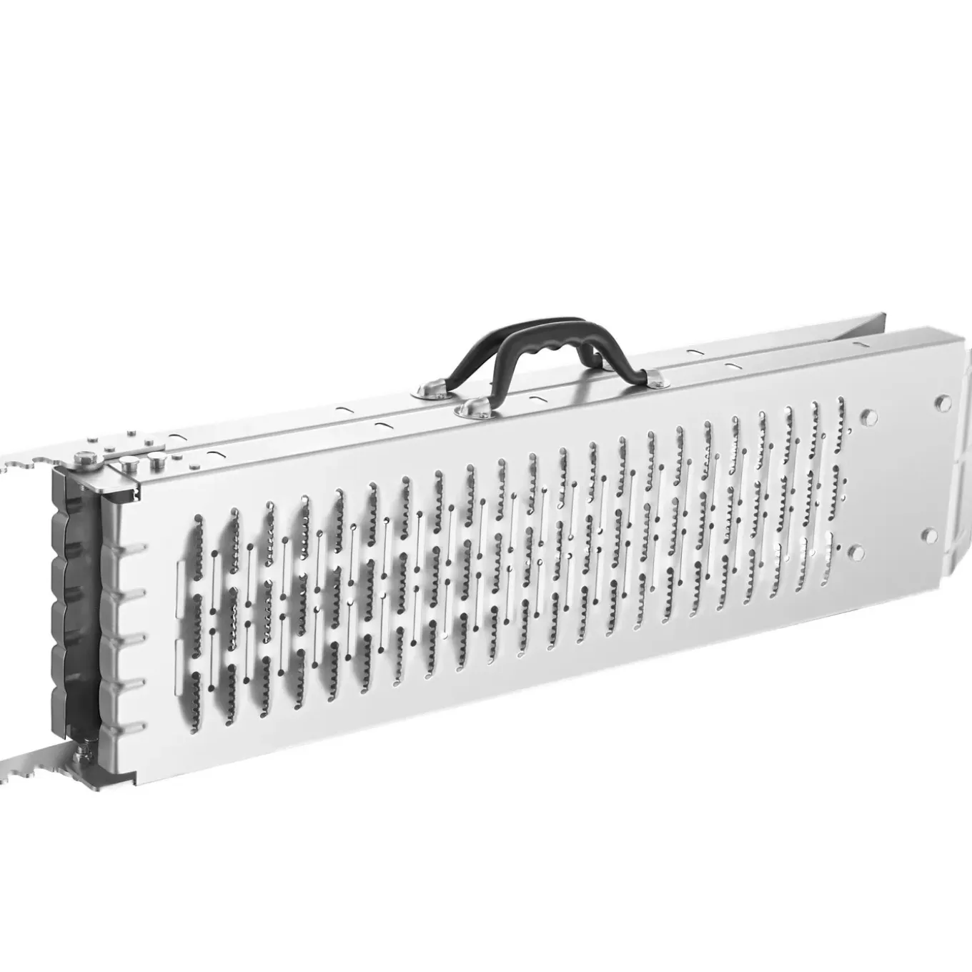 Tectake Oprijplaten - 2-delige Set - Inklapbaar - Antislip - Gegalvaniseerd Staal - Zilver