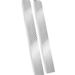 Tectake Oprijplaten Sven Set Van 2 - 400 Kg Draagkracht En Antislip - Zilver