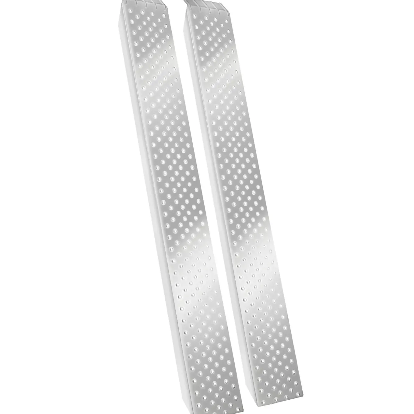 Tectake Oprijplaten Sven Set Van 2 - 400 Kg Draagkracht En Antislip - Zilver