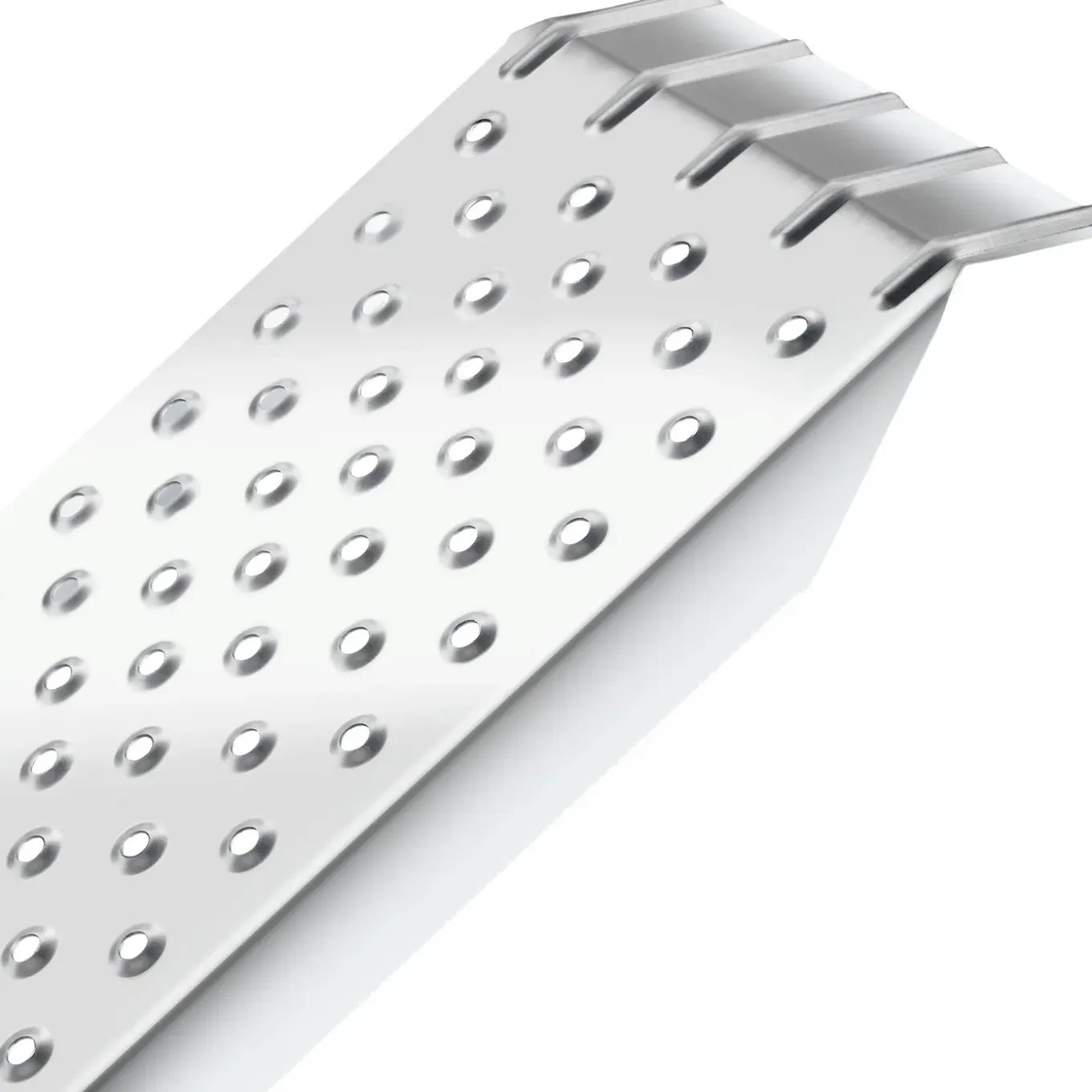 Tectake Oprijplaten Sven Set Van 2 - 400 Kg Draagkracht En Antislip - Zilver