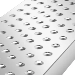 Tectake Oprijplaten Sven Set Van 2 - 400 Kg Draagkracht En Antislip - Zilver