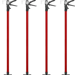Tectake 4 Plafondsteunen 115-290cm - Rood