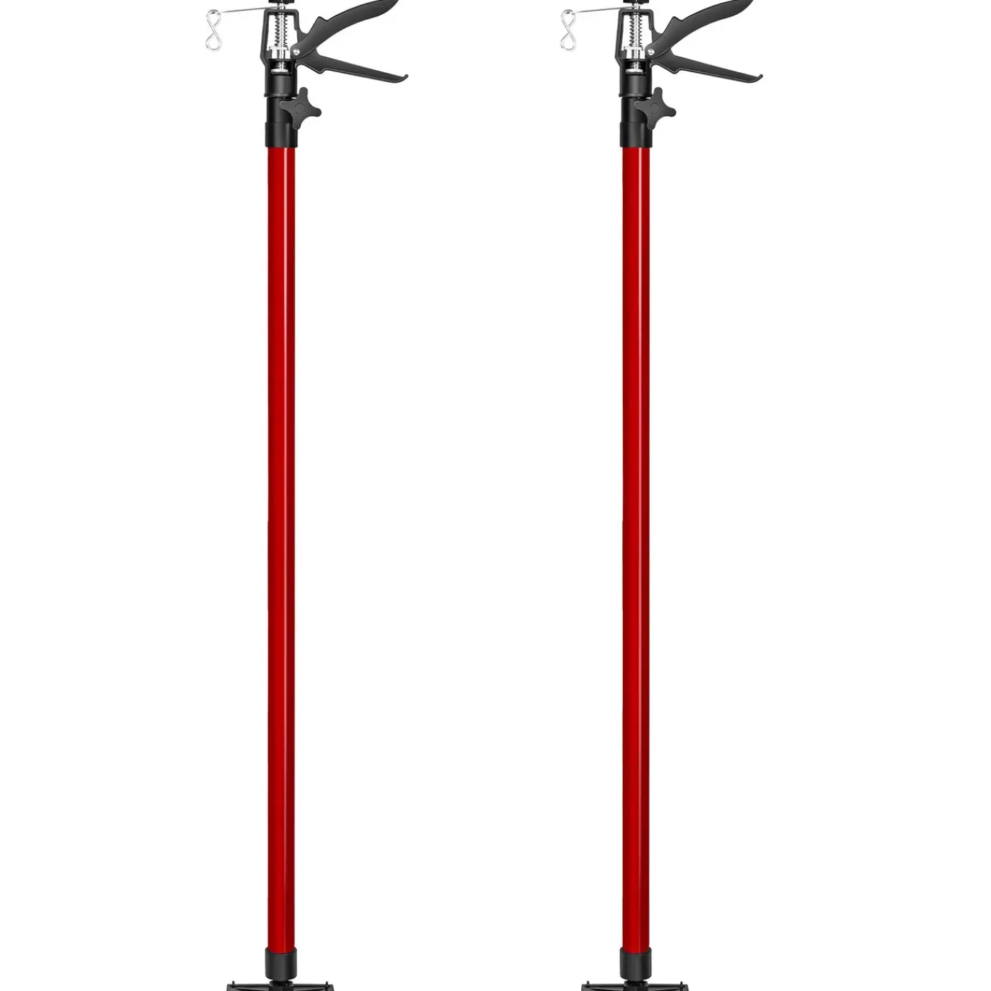Tectake 2 Plafondsteunen 115 Tot 290 Cm - Rood