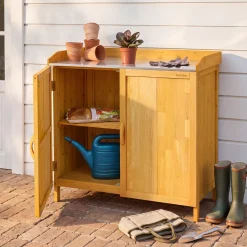 Tectake Planten Tafel Vita Met Onderkast - Bruin