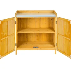Tectake Planten Tafel Vita Met Onderkast - Bruin