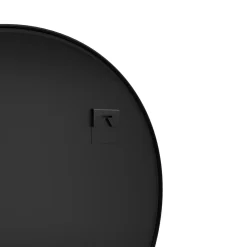 Tectake Ronde Wandspiegel Fiona Met Aluminiumframe, 70 X 2,5 Cm, Zwart