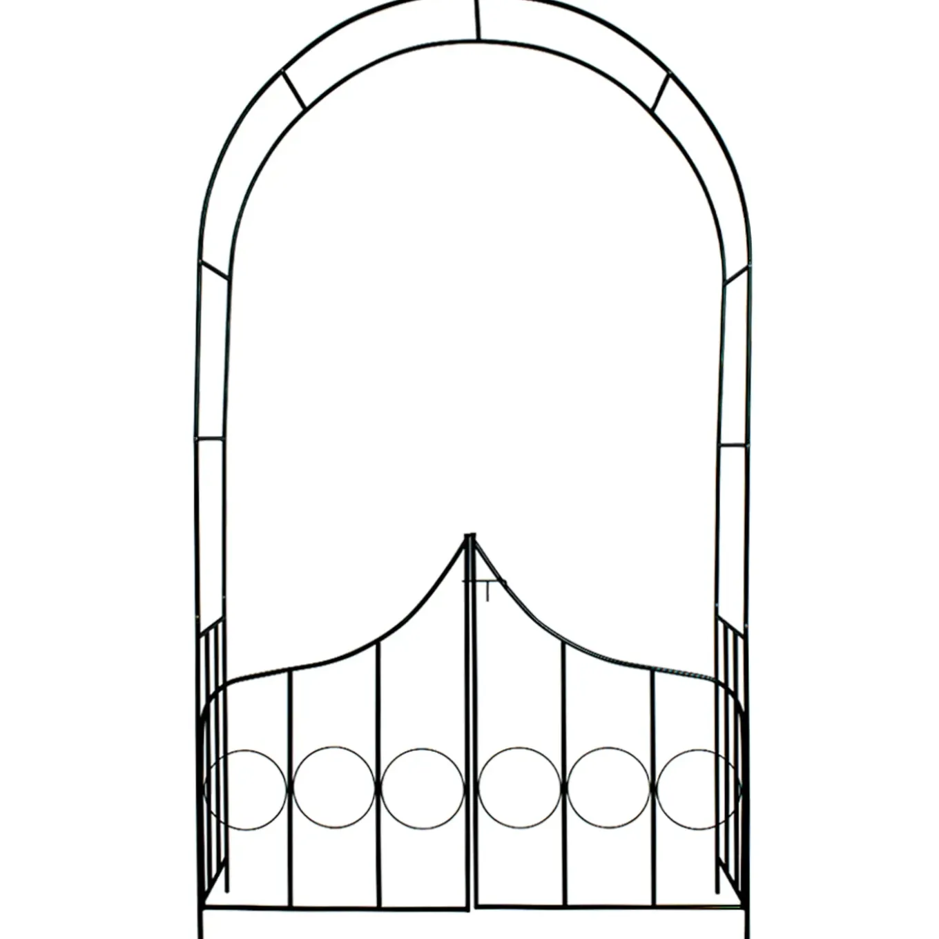 Tectake Rozenboog Met Deurtje 240 Cm - Groen