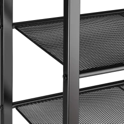 Tectake - Schoenenrek Newport 80,5x30,5x72,5cm - Industrieel Hout Donker, Rustiek