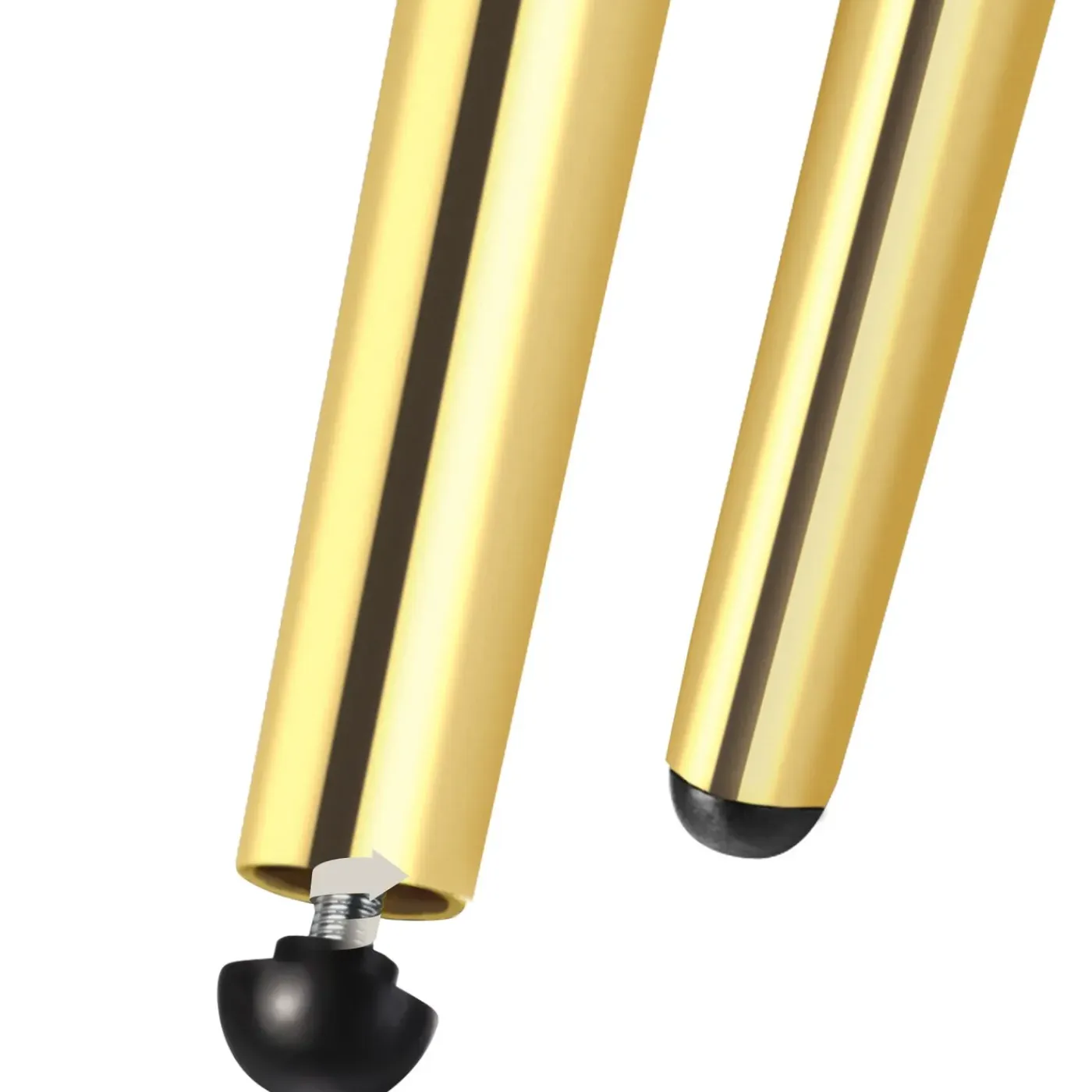 Tectake Set Eetkamerstoelen Astano Fluweel - Knoopdesign - Set Van 2