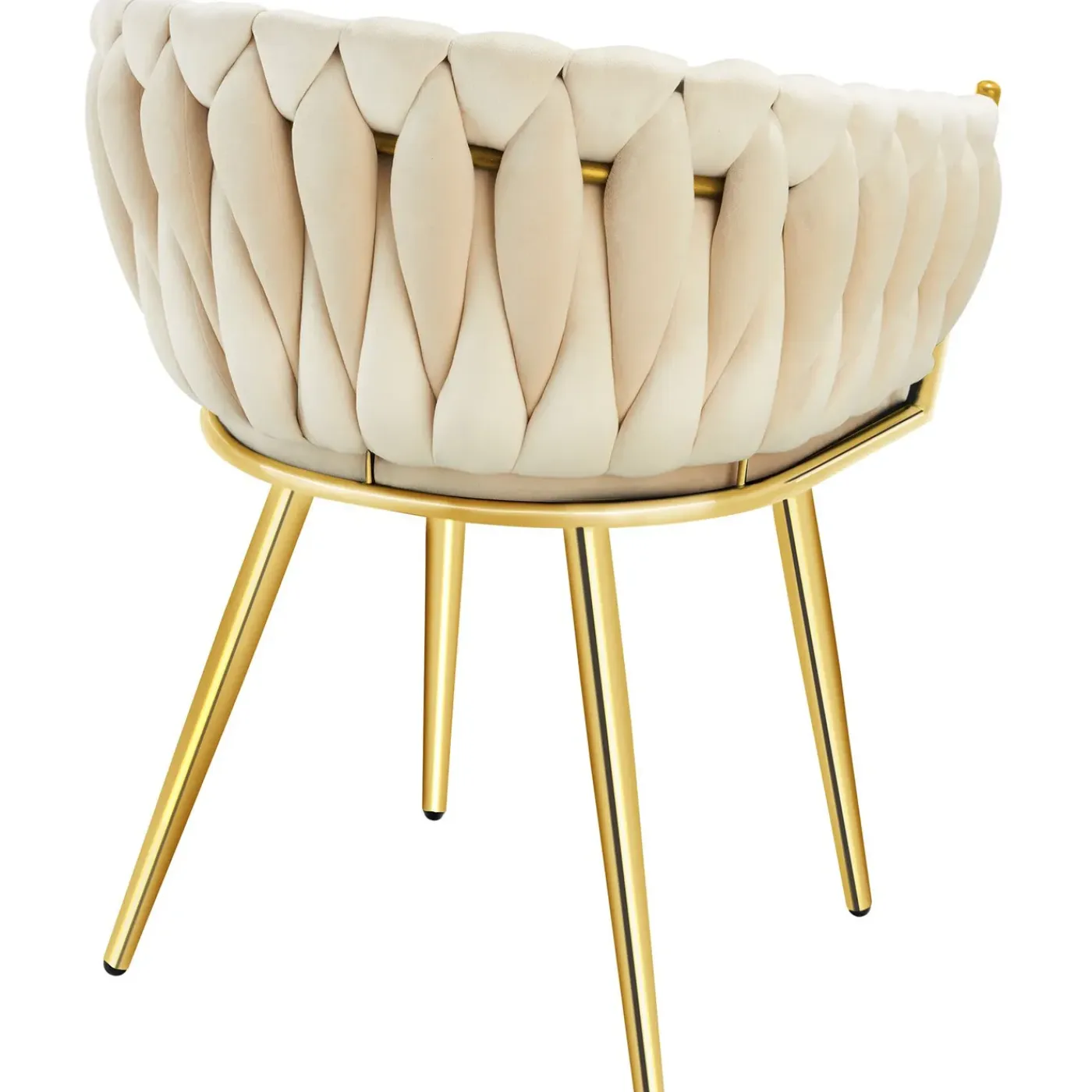 Tectake Set Eetkamerstoelen Astano Fluweel - Knoopdesign - Set Van 2