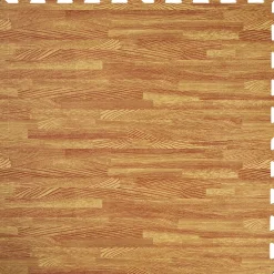 Tectake Set Van 24 Beschermingsmatten - Houtmotief