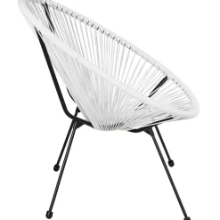 Tectake Set Van 2 Stoelen Santana Met Tafel - 2 Personen - Weerbestendig - Wit