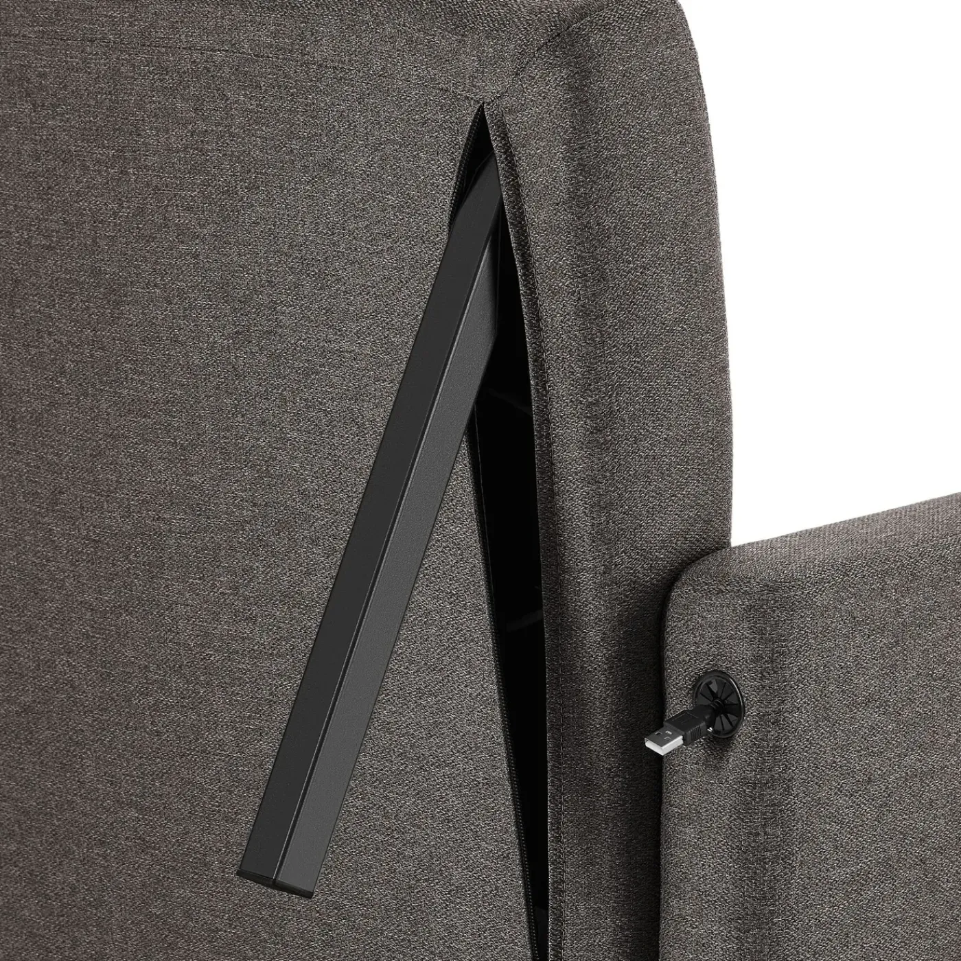 Tectake - Slaapstoel 3-in-1 6-voudig Verstelbare Rug Donkergrijs 82 X 80 X 86 Cm