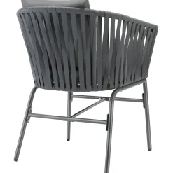 Tectake Stoelset Valeiras In Rope-design - Dikke Kussens - 60x61x77cm