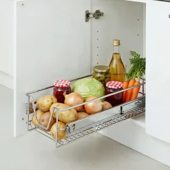 Tectake Telescopische Lade Voor Keuken En Slaapkamer Kasten - Grijs
