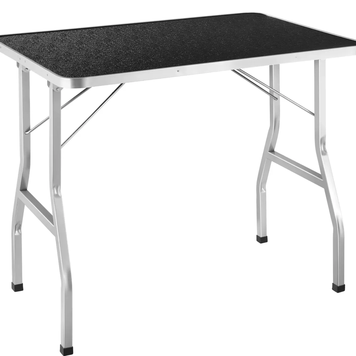 Tectake Trimtafel - Voor Honden Katten - Antislip Rubber - Aluminium Omranding - Zwart/zilver
