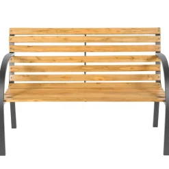 Tectake Tuinbank Stabiel Stevig Weerbestendig - Chinese Naaldboom Bruin - 119,5x62x83cm