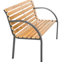 Tectake Tuinbank Stabiel Stevig Weerbestendig - Chinese Naaldboom Bruin - 119,5x62x83cm