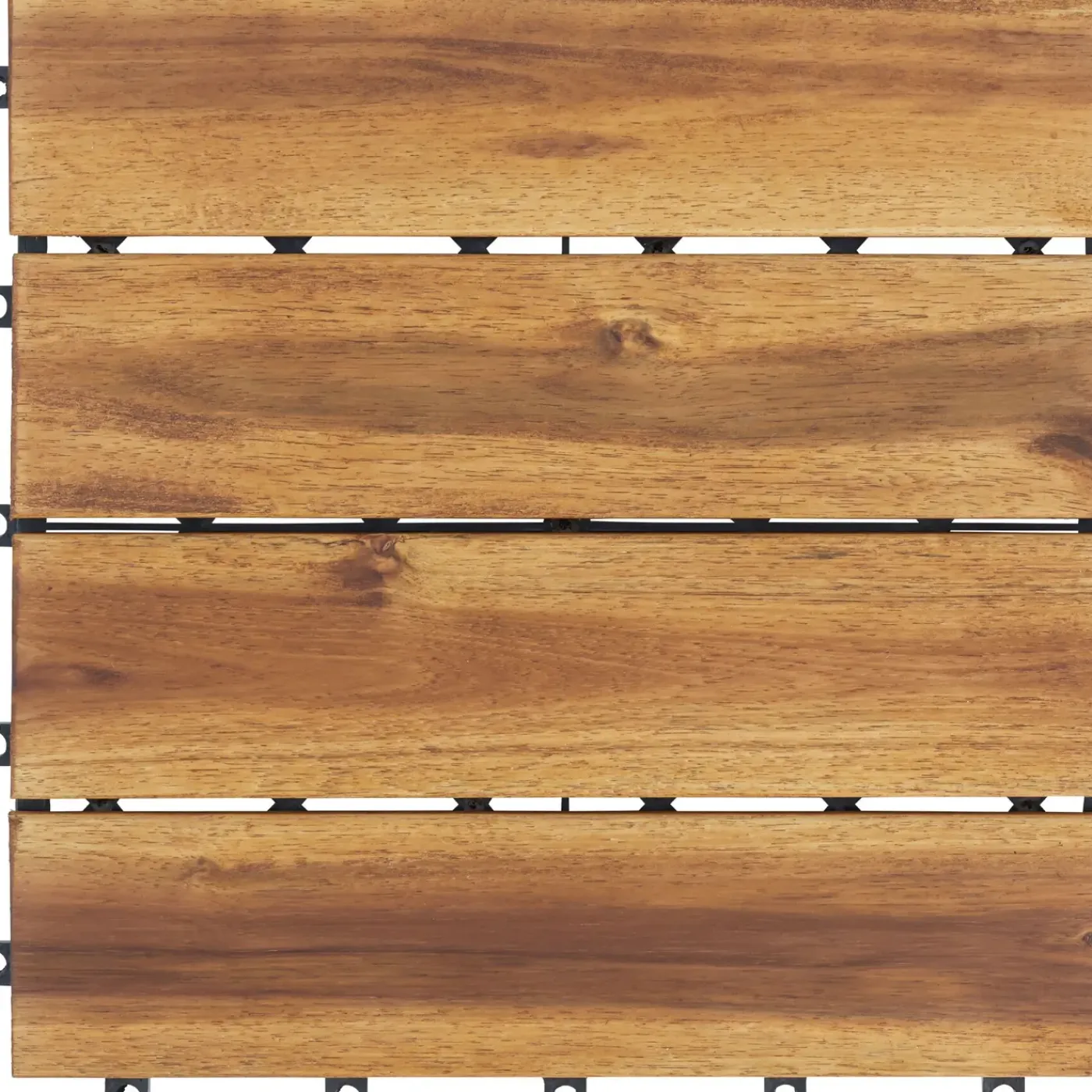 Tectake Tuintegels Tabula Lamellen Van 4 - 31 X 31 Cm - Set Van 20 Terrastegels - Bruin