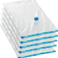 Tectake - 5 Vacuümzakken - Tot 75% Ruimtebesparend - Transparant