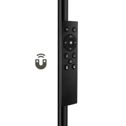 Tectake Vloerlamp Prisma Led - 5 Lichtmodi - 12 W - Dimbaar - Zwart