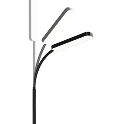 Tectake Vloerlamp Prisma Led - 5 Lichtmodi - 12 W - Dimbaar - Zwart