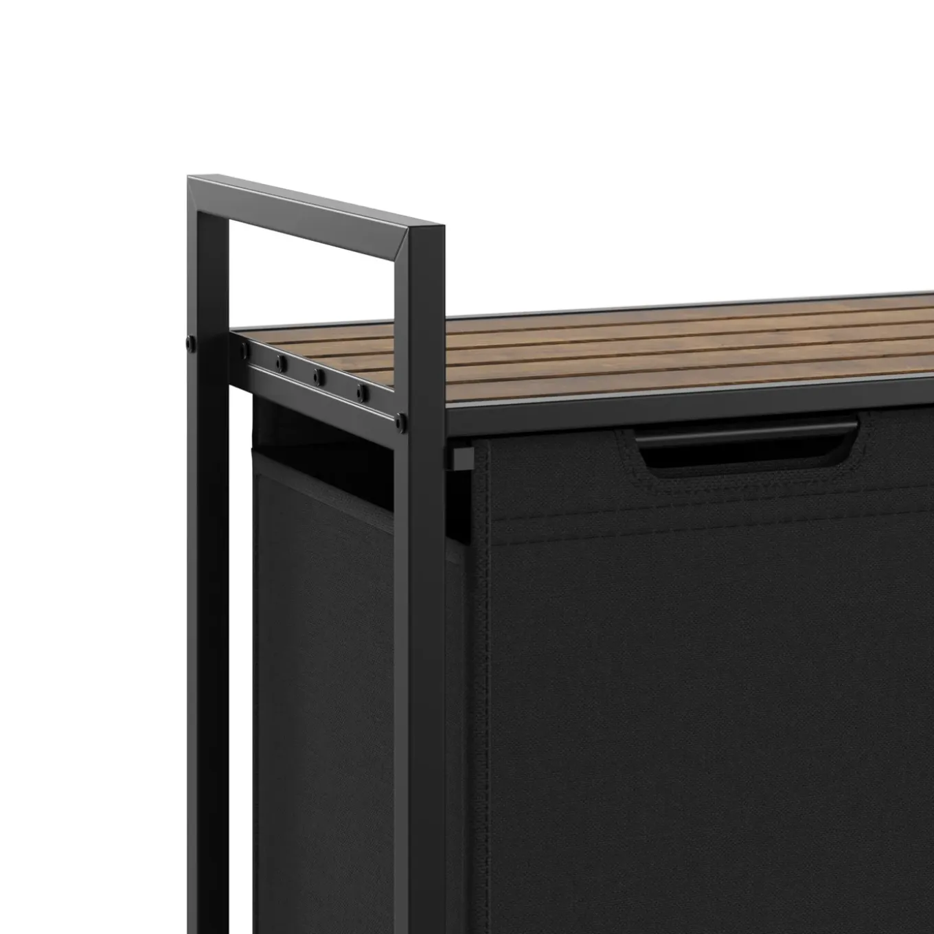 Tectake Wassorteerder Met Plank - Industriële Stijl - Zwart/bruin